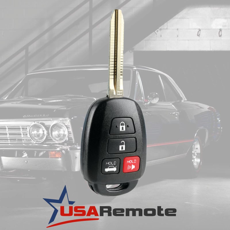 USARemote جهاز تحكم عن بُعد لفتح السيارة بدون مفتاح يناسب تويوتا كامري 2014-2016 / راف 4 2013-2015 / كورولا 2014-2016 (HYQ12BDM، HYQ12BEL شريحة H) - Image 2